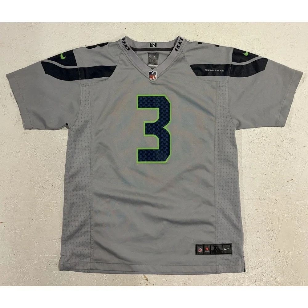 RUSSELL WILSON #3 Seattle Seahawks Nike On Field Football Jersey Youth XL